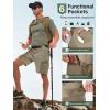 imageFREE SOLDIER Mens Cargo Hiking Shorts Lightweight Quick Dry Nylon Shorts with Belt for Tactical WorkMixmud