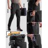 imageFREE SOLDIER Mens Cargo Pants Ripstop Stretch Work Pants 8 Pockets Lightweight Waterproof Hiking PantsBlack