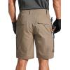 imageFREE SOLDIER Mens Cargo Shorts Durable Relaxed Fit Side Elastic Waist Work Utility Shorts with 8 PocketsCoyote Brown