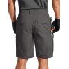 imageFREE SOLDIER Mens Cargo Shorts Durable Relaxed Fit Side Elastic Waist Work Utility Shorts with 8 PocketsGrey
