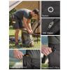 imageFREE SOLDIER Mens Cargo Shorts Durable Relaxed Fit Side Elastic Waist Work Utility Shorts with 8 PocketsGrey