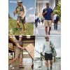 imageFREE SOLDIER Mens Cargo Shorts Durable Relaxed Fit Side Elastic Waist Work Utility Shorts with 8 PocketsGrey