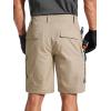 imageFREE SOLDIER Mens Cargo Shorts Durable Relaxed Fit Side Elastic Waist Work Utility Shorts with 8 PocketsKhaki