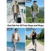 imageFREE SOLDIER Mens Elastic Waist Lightweight Water Resistant QuickDry Hiking Outdoor Casual Sweatpants PantsBlack