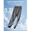 imageFREE SOLDIER Mens Elastic Waist Lightweight Water Resistant QuickDry Hiking Outdoor Casual Sweatpants PantsDark Gray