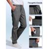 imageFREE SOLDIER Mens Elastic Waist Lightweight Water Resistant QuickDry Hiking Outdoor Casual Sweatpants PantsDark Gray