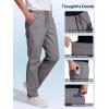 imageFREE SOLDIER Mens Elastic Waist Lightweight Water Resistant QuickDry Hiking Outdoor Casual Sweatpants PantsGray