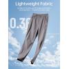 imageFREE SOLDIER Mens Elastic Waist Lightweight Water Resistant QuickDry Hiking Outdoor Casual Sweatpants PantsGray