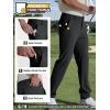 imageFREE SOLDIER Mens Golf Pants Classic Fit Stretch Quick Dry Pants 5 Pockets WaterResistant Casual TrousersBlack