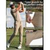 imageFREE SOLDIER Mens Golf Pants Classic Fit Stretch Quick Dry Pants 5 Pockets WaterResistant Casual TrousersKhaki