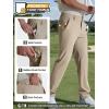 imageFREE SOLDIER Mens Golf Pants Classic Fit Stretch Quick Dry Pants 5 Pockets WaterResistant Casual TrousersKhaki