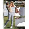 imageFREE SOLDIER Mens Golf Pants Classic Fit Stretch Quick Dry Pants 5 Pockets WaterResistant Casual TrousersLight Gray