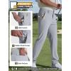 imageFREE SOLDIER Mens Golf Pants Classic Fit Stretch Quick Dry Pants 5 Pockets WaterResistant Casual TrousersLight Gray