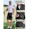 imageFREE SOLDIER Mens Golf Shorts Lightweight Stretch Quick Dry Casual Dress Shorts for Work and Travel with 5 PocketsBlack