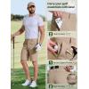 imageFREE SOLDIER Mens Golf Shorts Lightweight Stretch Quick Dry Casual Dress Shorts for Work and Travel with 5 PocketsKhaki