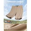imageFREE SOLDIER Mens Golf Shorts Lightweight Stretch Quick Dry Casual Dress Shorts for Work and Travel with 5 PocketsKhaki