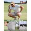 imageFREE SOLDIER Mens Golf Shorts Lightweight Stretch Quick Dry Casual Dress Shorts for Work and Travel with 5 PocketsStone