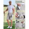 imageFREE SOLDIER Mens Golf Shorts Lightweight Stretch Quick Dry Casual Dress Shorts for Work and Travel with 5 PocketsStone