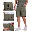imageFREE SOLDIER Mens Hiking Cargo Shorts Water Resistant Quick Dry Lightweight Shorts for Hiking Cargo Casual with 8 PocketsArmy Green