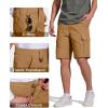 imageFREE SOLDIER Mens Hiking Cargo Shorts Water Resistant Quick Dry Lightweight Shorts for Hiking Cargo Casual with 8 PocketsSandy Yellow