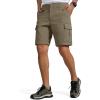imageFREE SOLDIER Mens Hiking Pants Convertible Waterproof Lightweight Quick Dry Zip Off Cargo PantsArmy Green
