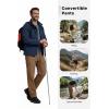 imageFREE SOLDIER Mens Hiking Pants Convertible Waterproof Lightweight Quick Dry Zip Off Cargo PantsBrown