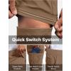 imageFREE SOLDIER Mens Hiking Pants Convertible Waterproof Lightweight Quick Dry Zip Off Cargo PantsBrown