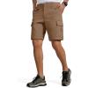 imageFREE SOLDIER Mens Hiking Pants Convertible Waterproof Lightweight Quick Dry Zip Off Cargo PantsBrown