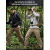 imageFREE SOLDIER Mens Hiking Pants Lightweight Work Cargo Tactical Stretch Nylon Waterproof Quick Dry Travel Fishing Outdoor MultiPockets PantsDark Brown