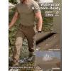 imageFREE SOLDIER Mens Hiking Pants Lightweight Work Cargo Tactical Stretch Nylon Waterproof Quick Dry Travel Fishing Outdoor MultiPockets PantsDark Brown