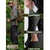 imageFREE SOLDIER Mens Hiking Pants Lightweight Work Cargo Tactical Stretch Nylon Waterproof Quick Dry Travel Fishing Outdoor MultiPockets PantsDeep Black