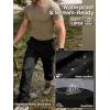imageFREE SOLDIER Mens Hiking Pants Lightweight Work Cargo Tactical Stretch Nylon Waterproof Quick Dry Travel Fishing Outdoor MultiPockets PantsDeep Black