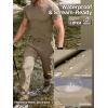 imageFREE SOLDIER Mens Hiking Pants Lightweight Work Cargo Tactical Stretch Nylon Waterproof Quick Dry Travel Fishing Outdoor MultiPockets PantsLight Khaki