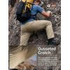 imageFREE SOLDIER Mens Outdoor Cargo Hiking Pants with Belt Lightweight Waterproof Quick Dry Tactical Pants Nylon Spandex 30W x 32L Khaki