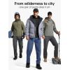 imageFREE SOLDIER Mens Outdoor Softshell Fleece Lined Cargo Pants Snow Ski Hiking Pants with BeltBlue