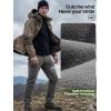 imageFREE SOLDIER Mens Outdoor Softshell Fleece Lined Cargo Pants Snow Ski Hiking Pants with BeltChocolate Gray
