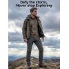 imageFREE SOLDIER Mens Outdoor Softshell Fleece Lined Cargo Pants Snow Ski Hiking Pants with BeltChocolate Gray