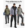 imageFREE SOLDIER Mens Outdoor Softshell Fleece Lined Cargo Pants Snow Ski Hiking Pants with BeltChocolate Gray
