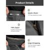 imageFREE SOLDIER Mens Outdoor Softshell Fleece Lined Cargo Pants Snow Ski Hiking Pants with BeltChocolate Gray