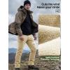 imageFREE SOLDIER Mens Outdoor Softshell Fleece Lined Cargo Pants Snow Ski Hiking Pants with BeltKhaki