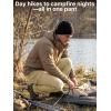 imageFREE SOLDIER Mens Outdoor Softshell Fleece Lined Cargo Pants Snow Ski Hiking Pants with BeltKhaki