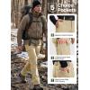 imageFREE SOLDIER Mens Outdoor Softshell Fleece Lined Cargo Pants Snow Ski Hiking Pants with BeltKhaki