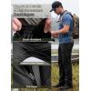 imageFREE SOLDIER Mens Waterproof Hiking Pants Lightweight Stretch Cargo Casual Pants with 5 PocketsBlack
