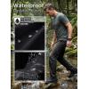 imageFREE SOLDIER Mens Waterproof Hiking Pants Lightweight Stretch Cargo Casual Pants with 5 PocketsBlack