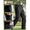 imageFREE SOLDIER Mens Waterproof Hiking Pants Lightweight Stretch Cargo Casual Pants with 5 PocketsBlack