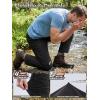 imageFREE SOLDIER Mens Waterproof Hiking Pants Lightweight Stretch Cargo Casual Pants with 5 PocketsBlack