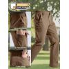 imageFREE SOLDIER Mens Waterproof Hiking Pants Lightweight Stretch Cargo Casual Pants with 5 PocketsBrown