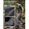 imageFREE SOLDIER Mens Waterproof Hiking Pants Lightweight Stretch Cargo Casual Pants with 5 PocketsGray