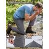 imageFREE SOLDIER Mens Waterproof Hiking Pants Lightweight Stretch Cargo Casual Pants with 5 PocketsGray