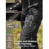 imageFREE SOLDIER Mens Work Cargo Pants Stretch Water Resistant Ripstop Tactical Outdoor Hiking PantsBlack